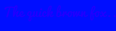 Image with Font Color 2000FF and Background Color 000EFF